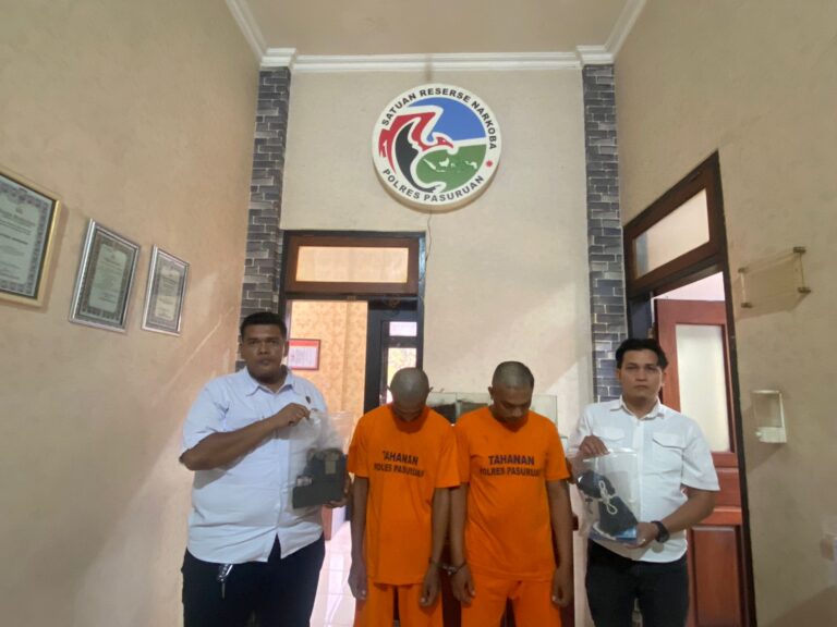 Ungkap Kasus Peredaran Sabu, Polres Pasuruan Amankan Dua Pengedar