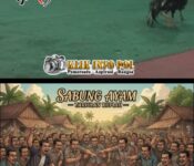 Semakin Menggeliat Perjudian Sabung Ayam Dan Dadu Kopyok Di Desa Kunjang Tak Mengenal Hukum  APH Kemana…???